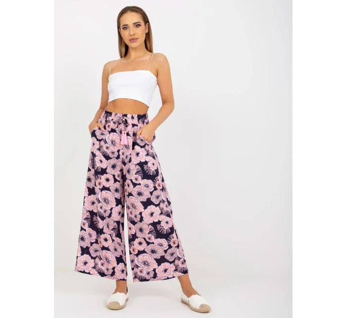 Nohavice D73771M62237A námornícka modrá