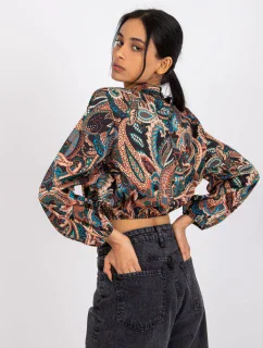 Blúzka DHJ BZ 15170.39 čierna a béžová