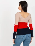 Halenka RV BZ model 17987244 tmavě modrá červená - FPrice Halenka RV BZ model 17987244 tmavě modrá červená - FPrice