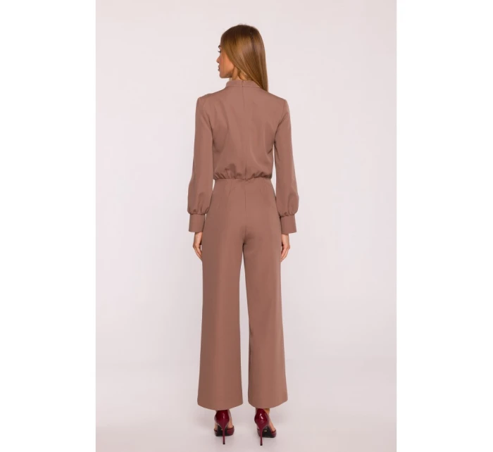 M879 Kombinéza so stojacím golierom - mocca