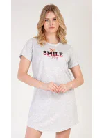 Dámská noční košile s krátkým rukávem Méďa Smile Dámská noční košile s krátkým rukávem Méďa Smile