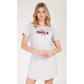Dámská noční košile s krátkým rukávem Méďa Smile