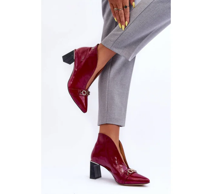 Topánky na podpätku model 183996 Krok vo veľkom štýle Topánky na podpätku model 183996 Krok vo veľkom štýle