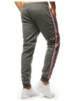 Pánske antracitové tepláky FashionStreet UX3623