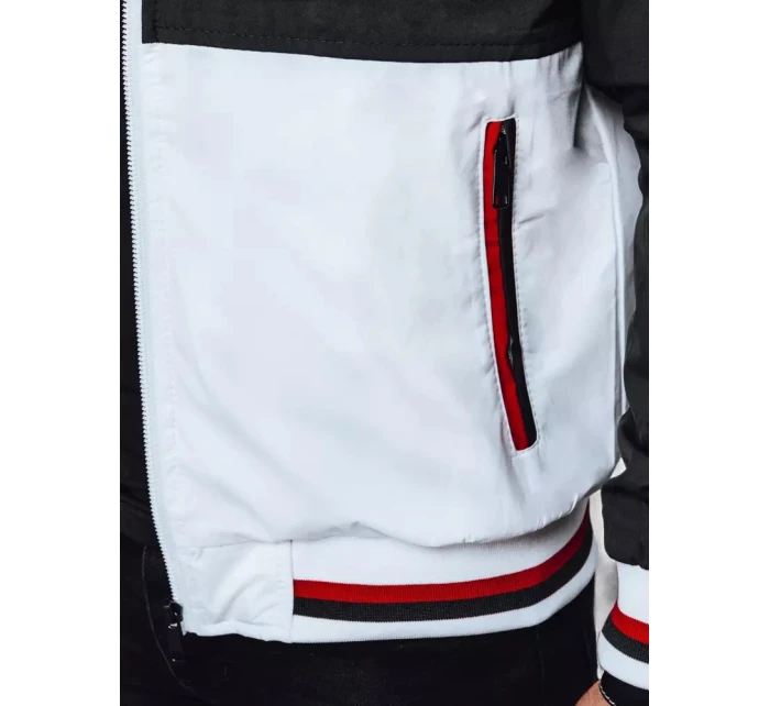 FashionStreet pánska prechodná biela bunda TX4352