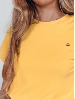 Dámské žebrované tričko FOR žluté Dstreet model 21989303 - FashionStreet