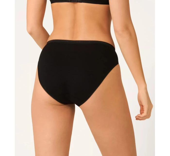 Dámske nohavičky Basic+ Tai 3P - BLACK - čierne 0004 - SLOGGI Dámske nohavičky Basic+ Tai 3P - BLACK - čierne 0004 - SLOGGI