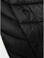 Dlouhá černá dámská bunda s kapucí model 21247122 - Ann Gissy