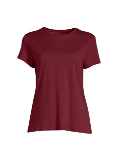 CASALL Soft Texture Tee červená spoločenská košeľa