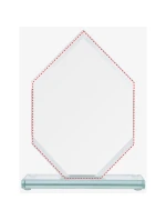 Sklenená trofej s matným podstavcom