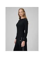 Dámský žebrovaný úplet slim fit s dlouhým rukávem model 22209690 dámské - 4F Dámský žebrovaný úplet slim fit s dlouhým rukávem model 22209690 dámské - 4F