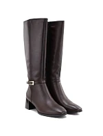 Skórzane damskie na brązowe Sergio model 22553956 - LEONE Skórzane damskie na brązowe Sergio model 22553956 - LEONE
