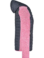 JN Dámská pletená hybridní bunda 02.0 pink melange/anthracite melange model 22528907 - Daiber JN Dámská pletená hybridní bunda 02.0 pink melange/anthracite melange model 22528907 - Daiber
