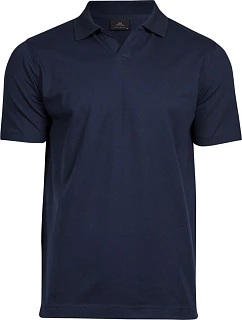 Tee Jays TJ 1404 Pánske luxusné ťažké elastické polo tričko z piké 18.1404, tmavomodré