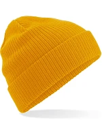 B Pletená čepice z bio bavlny mustard model 22481588 - Beechfield