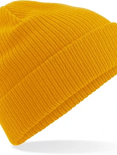 B Pletená čepice z bio bavlny mustard model 22481588 - Beechfield