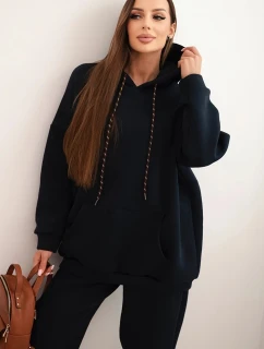 Dámská tepláková souprava zateplená z bavlny s kapucí model 21441634 - K-Fashion