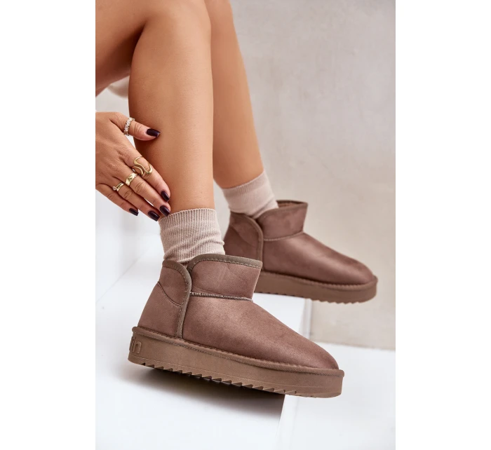 Dámské Sněhule Na Platformě model 21677079 Taupe - D.Franklin