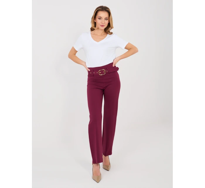 Spodnie IT SP model 22013837 ciemny czerwony - FPrice