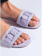 Trendy dámske fialové nazúvaky bez podpätku Trendy dámske fialové nazúvaky bez podpätku