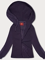 Dámska pruhovaná mikina fialová (AMG-311)