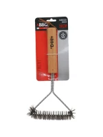 30x14 cm čistiaca kefka s drevenou rukoväťou