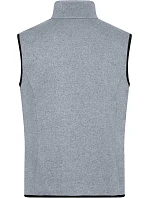 JN Pánská pletená fleecová vesta se stojáčkem 02.0 light grey model 22489664 - Daiber