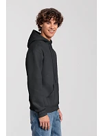 Fruit of the Loom Iconic Premium Hooded Sweat Mikina s kapucňou z hrubej bavlny 16.2284 light graphite