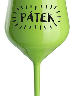 FRIDAY - zelený nerozbitný pohár na víno 470 ml