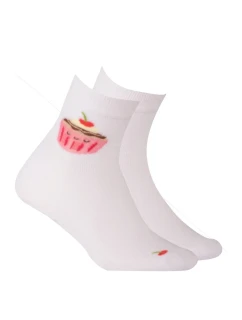 TENKÉ PONOŽKY FARBA 6-11 ROKOV DIEVČATÁ BIELA 30-32