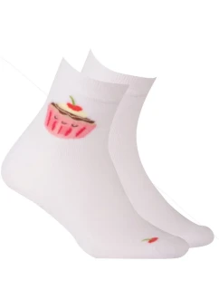 TENKÉ PONOŽKY FARBA 6-11 ROKOV DIEVČATÁ BIELA 30-32