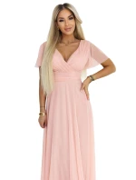 długa  z dekoltem i krótkim  model 22036870 - numoco basic