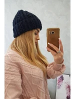 Šiltovka s vyhrňovacím lemom Marzena K206 navy blue
