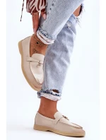 Klasyczne Mokasyny Damskie Beżowe Cortez Klasyczne Mokasyny Damskie Beżowe Cortez