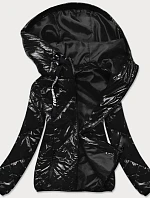 Čierna dámska prešívaná bunda (BR9776)