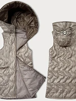 Dámske prešívané ozdobné tričko bez rukávov S'West (B8348-70)