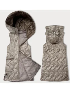 Dámske prešívané ozdobné tričko bez rukávov S'West (B8348-70)