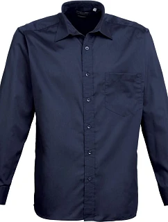 PR 200 Popelínová košile s dlouhým rukávem model 22474216 navy - Premier