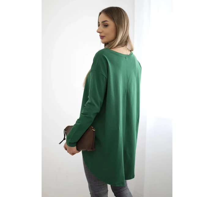 Dámska blúzka s orlom a zelenou farbou Canyon