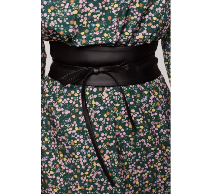 M636 Opasok z umelej kože - čierny