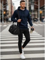 Pánské tmavě modré a černé tepláky Dstreet model 21967108 - FashionStreet Pánské tmavě modré a černé tepláky Dstreet model 21967108 - FashionStreet