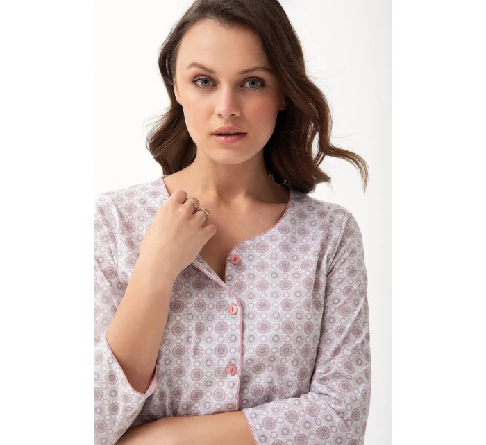 Dámské rozepínací pyžamo model 19431648 dł/r 4XL L24 - Luna Dámské rozepínací pyžamo model 19431648 dł/r 4XL L24 - Luna