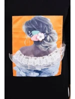 Šaty s 3D model 18744120 krajková černá - K-Fashion