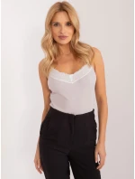 Bluzka model 19688688 beżowy - FPrice Bluzka model 19688688 beżowy - FPrice