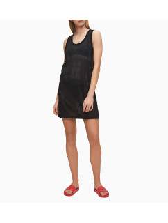 Plážové šaty KW0KW01001-BEH čierna - Calvin Klein