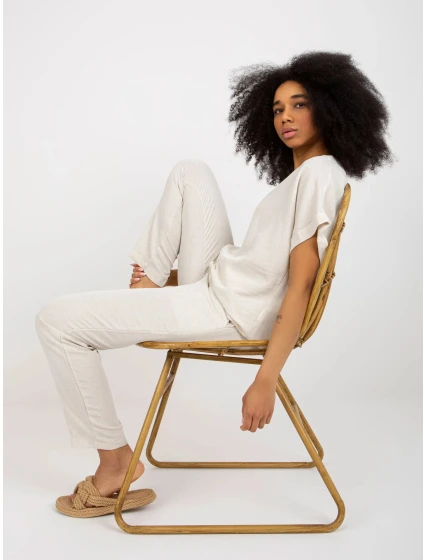 Dámsky set WN KMPL VE41/42.05 Light beige - Rue Paris