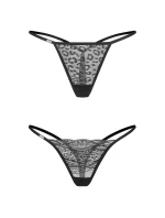 Dámske sexy tangá Clara 2-Pack black - Obsessive