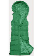 Hrubšia zelená dámska vesta (23-008)