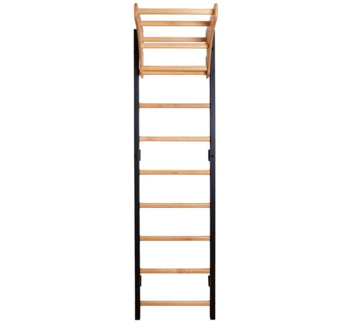 DREVENO-KOVOVÝ GYMNASTICKÝ REBRÍK NA 6 ÚCHOPOV S DREVENOU TYČOU BENCHK 711B