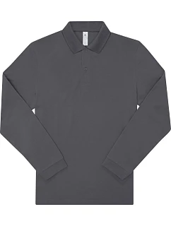B&C My Polo 180 LSL Piqué polo s dlouhým rukávem model 22484402 dark grey